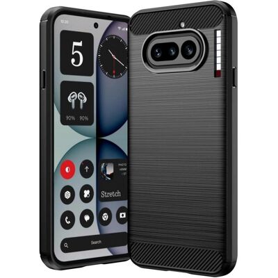 Screenguard Carbon Brushed Soft TPU Hülle (Nothing Phone (4a)), Coque pour téléphone portable, Noir Screenguard Carbon Brushed Soft TPU Hülle (Nothing Phone (4a)), Coque pour téléphone portable, Noir
