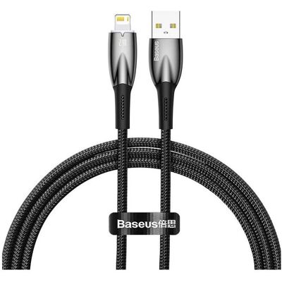 Baseus Câble USB pour Lightning Glimmer Series, 2.4A, 1m (Noir) (1 m), Câble USB Baseus Câble USB pour Lightning Glimmer Series, 2.4A, 1m (Noir) (1 m), Câble USB