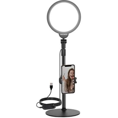 Neewer R06 18cm Round LED Phone Selfie Kit, Téléphone portable : accessoires, Noir Neewer R06 18cm Round LED Phone Selfie Kit, Téléphone portable : accessoires, Noir