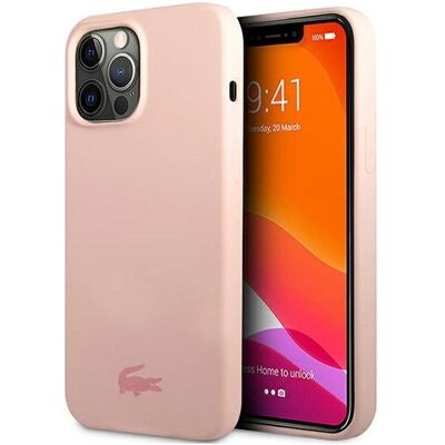 Lacoste iPhone 13 Pro Max Liquid Silicone Glossy Printing Logo Case (Apple iPhone 13 Pro Max), Coque pour téléphone portable, Pink Lacoste iPhone 13 Pro Max Liquid Silicone Glossy Printing Logo Case (Apple iPhone 13 Pro Max), Coque pour téléphone portable, Pink