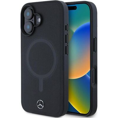 Coque Mercedes iPhone 16 Plus 6.7" Cuir MagSafe - Smartphone Coque Mercedes iPhone 16 Plus 6.7" Cuir MagSafe - Smartphone