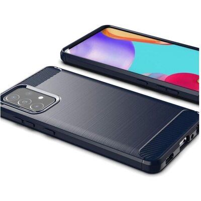 Hurtel Coque Carbon Cover TPU pour Samsung Galaxy A72 4G bleu (Samsung Galaxy A72), Coque pour téléphone portable, Bleu Hurtel Coque Carbon Cover TPU pour Samsung Galaxy A72 4G bleu (Samsung Galaxy A72), Coque pour téléphone portable, Bleu