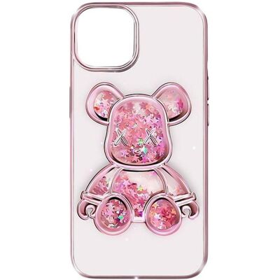iLike iPhone 15 Silicone Case Print Desire Bear (Apple iPhone 15), Coque pour téléphone portable, Pink iLike iPhone 15 Silicone Case Print Desire Bear (Apple iPhone 15), Coque pour téléphone portable, Pink