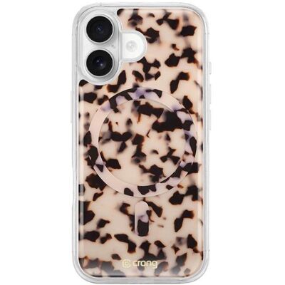 Crong Deluxe MAG Cover - Etui iPhone 17 MagSafe (Blonde Tortoise) (Apple iPhone 17), Coque pour téléphone portable, Marron, Transparent Crong Deluxe MAG Cover - Etui iPhone 17 MagSafe (Blonde Tortoise) (Apple iPhone 17), Coque pour téléphone portable, Marron, Transparent