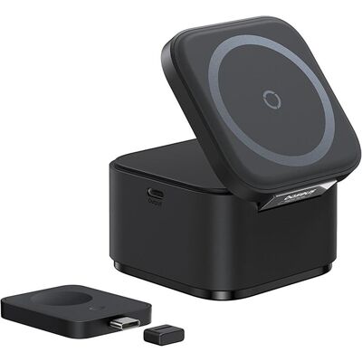 Baseus Kabelloses Ladegerät P10264100123-01 Blau (9 W), Chargeur sans fil, Noir Baseus Kabelloses Ladegerät P10264100123-01 Blau (9 W), Chargeur sans fil, Noir