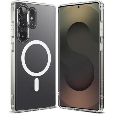 Ringke - Fusion MagSafe - Samsung Galaxy S25 Ultra - Matte Clear (Samsung Galaxy S25 Ultra), Coque pour téléphone portable, Transparent Ringke - Fusion MagSafe - Samsung Galaxy S25 Ultra - Matte Clear (Samsung Galaxy S25 Ultra), Coque pour téléphone portable, Transparent