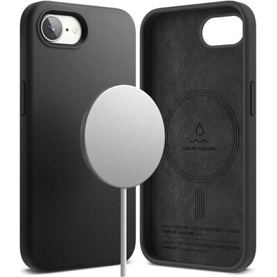 Ringke - Silicone Magnetic MagSafe - iPhone 16e - Black (Apple iPhone 16e, Apple iPhone 17e), Coque pour téléphone portable, Noir Ringke - Silicone Magnetic MagSafe - iPhone 16e - Black (Apple iPhone 16e, Apple iPhone 17e), Coque pour téléphone portable, Noir