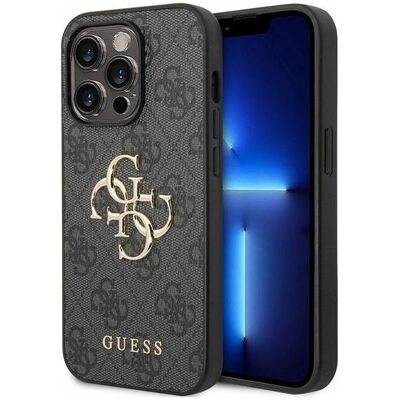Guess PU 4G Metal Logo Case pour Apple iPhone 15 Pro - noir (Apple iPhone 15 Pro), Coque pour téléphone portable, Noir Guess PU 4G Metal Logo Case pour Apple iPhone 15 Pro - noir (Apple iPhone 15 Pro), Coque pour téléphone portable, Noir