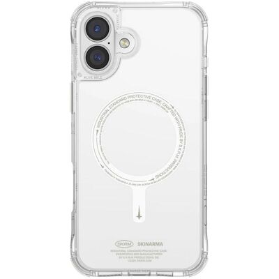 Skinarma case Saido iPhone 16 Plus 6.7" Magnetic Charging green (niteglow) (Apple iPhone 16 Plus), Coque pour téléphone portable, Transparent, Vert Skinarma case Saido iPhone 16 Plus 6.7" Magnetic Charging green (niteglow) (Apple iPhone 16 Plus), Coque pour téléphone portable, Transparent, Vert