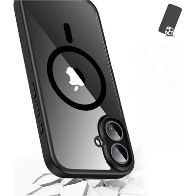 JT Berlin Pankow Hybrid MagSafe (Apple iPhone 17), Coque pour téléphone portable, Transparent, Noir JT Berlin Pankow Hybrid MagSafe (Apple iPhone 17), Coque pour téléphone portable, Transparent, Noir