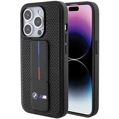 BMW BMHCP15LGSPPRK iPhone 15 Pro 6.1" czarny/black hardcase Grip Stand Smooth & Perforated, Coque pour téléphone portable, Noir BMW BMHCP15LGSPPRK iPhone 15 Pro 6.1" czarny/black hardcase Grip Stand Smooth & Perforated, Coque pour téléphone portable, Noir