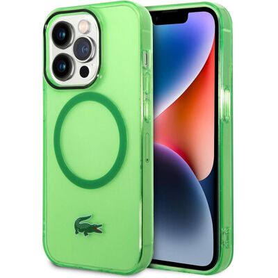 Lacoste LCHMP14LULON iPhone 14 Pro 6.1" zielony/green étui rigide transparent MagSafe (Apple iPhone 14 Pro), Coque pour téléphone portable, Vert Lacoste LCHMP14LULON iPhone 14 Pro 6.1" zielony/green étui rigide transparent MagSafe (Apple iPhone 14 Pro), Coque pour téléphone portable, Vert