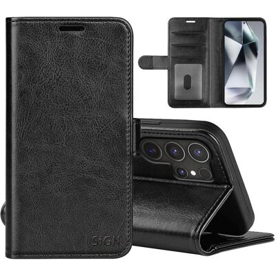SiGN Étui portefeuille Samsung Galaxy S25 Ultra - Noir (Samsung Galaxy S25 Ultra), Coque pour téléphone portable, Noir SiGN Étui portefeuille Samsung Galaxy S25 Ultra - Noir (Samsung Galaxy S25 Ultra), Coque pour téléphone portable, Noir