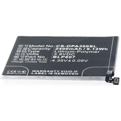 OnePlus 38439 - Batterie pour Smartphone - Noir - LiPo 2400mAh OnePlus 38439 - Batterie pour Smartphone - Noir - LiPo 2400mAh