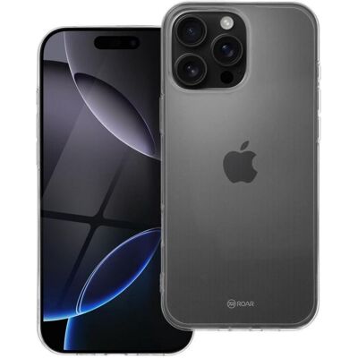 Roar Back panel cover Jelly Case - for Iphone 16 Pro Max transparent (Apple iPhone 16 Pro Max), Coque pour téléphone portable, Transparent Roar Back panel cover Jelly Case - for Iphone 16 Pro Max transparent (Apple iPhone 16 Pro Max), Coque pour téléphone portable, Transparent