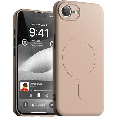 Mercury Etui Semi-Silicone MagSafe do iPhone 16e różowo-piaskowy (Apple iPhone 16e, Apple iPhone 17e), Coque pour téléphone portable, Pink Mercury Etui Semi-Silicone MagSafe do iPhone 16e różowo-piaskowy (Apple iPhone 16e, Apple iPhone 17e), Coque pour téléphone portable, Pink