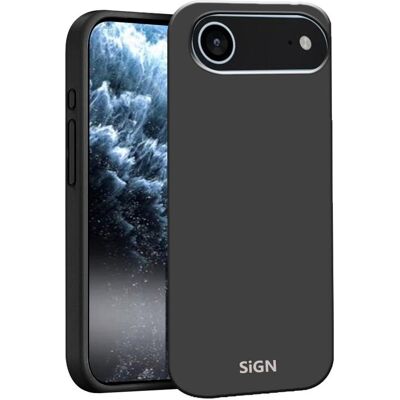 SiGN Liquid Silicone Case for iPhone 17 Air - Black (Apple iPhone 17), Coque pour téléphone portable, Noir SiGN Liquid Silicone Case for iPhone 17 Air - Black (Apple iPhone 17), Coque pour téléphone portable, Noir