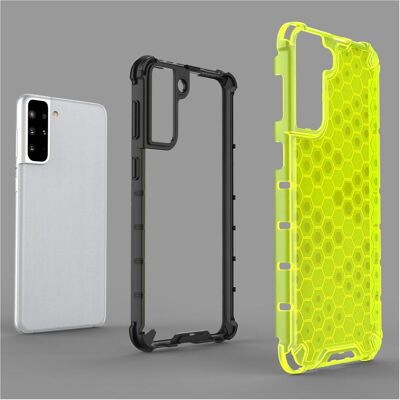Coque Honeycomb Bleue pour Galaxy S21+ 5G - Protection & Style Coque Honeycomb Bleue pour Galaxy S21+ 5G - Protection & Style