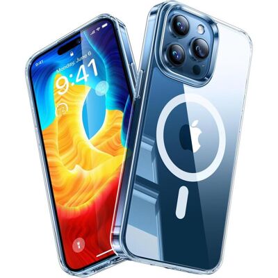 Torras Étui Diamond MagSafe pour iPhone 15 Pro Max (Apple iPhone 15 Pro Max), Coque pour téléphone portable, Transparent Torras Étui Diamond MagSafe pour iPhone 15 Pro Max (Apple iPhone 15 Pro Max), Coque pour téléphone portable, Transparent