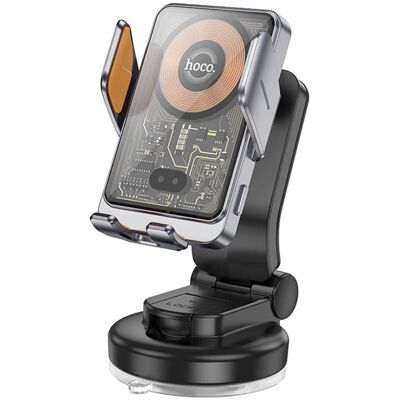 Hoco Chargeur de voiture sans fil HW8, 15W, 1.67A, noir, Support pour smartphone, Noir Hoco Chargeur de voiture sans fil HW8, 15W, 1.67A, noir, Support pour smartphone, Noir