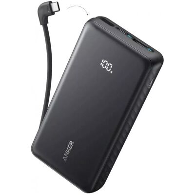 Anker Power Bank (20000 mAh, 22.50 W, 74 Wh), Chargeur de secours, Noir Anker Power Bank (20000 mAh, 22.50 W, 74 Wh), Chargeur de secours, Noir
