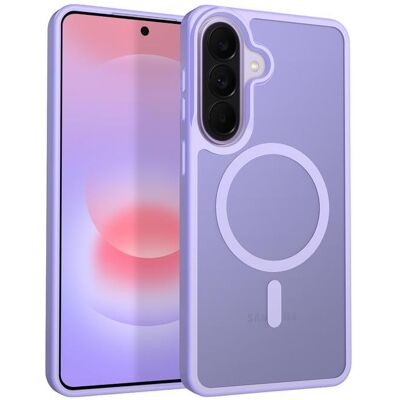 Crong Hybrid Matte Magnetic - Etui MagSafe Samsung Galaxy A37 / A36 (lawendowy) (Samsung Galaxy A37), Coque pour téléphone portable, Transparent Crong Hybrid Matte Magnetic - Etui MagSafe Samsung Galaxy A37 / A36 (lawendowy) (Samsung Galaxy A37), Coque pour téléphone portable, Transparent
