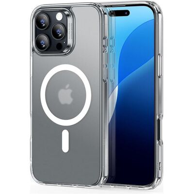 ESR - Classic Hybrid HaloLock - iPhone 16 Pro Max - Frosted Clear (Apple iPhone 16 Pro Max), Coque pour téléphone portable, Transparent, Gris ESR - Classic Hybrid HaloLock - iPhone 16 Pro Max - Frosted Clear (Apple iPhone 16 Pro Max), Coque pour téléphone portable, Transparent, Gris