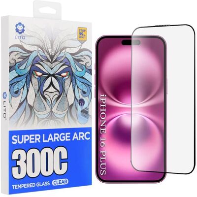Lito - D+ Max 300C - iPhone 16 Plus - Clear (Apple iPhone 16 Plus), Téléphone portable : film de protection, Transparent Lito - D+ Max 300C - iPhone 16 Plus - Clear (Apple iPhone 16 Plus), Téléphone portable : film de protection, Transparent