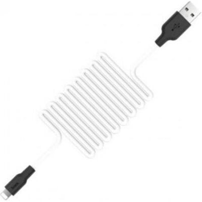 Hoco X21 - iPhone Lade- und Datenkabel (USB-A / USB-Lightning), weich, 1m, Weiss, Silikon (1 m), Câble USB Hoco X21 - iPhone Lade- und Datenkabel (USB-A / USB-Lightning), weich, 1m, Weiss, Silikon (1 m), Câble USB