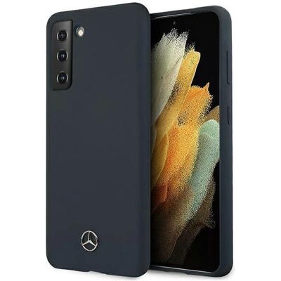 Coque en silicone bleue Mercedes S21+ - Étui pour smartphone Coque en silicone bleue Mercedes S21+ - Étui pour smartphone