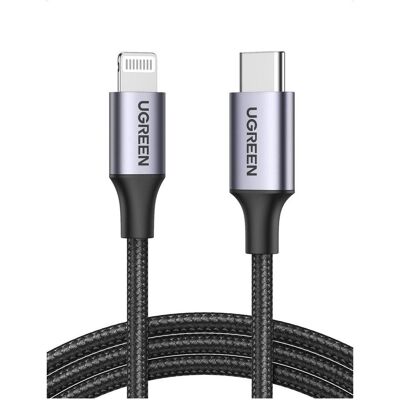 Ugreen USB C – Lightning (1 m, USB 2.0), Câble USB Ugreen USB C – Lightning (1 m, USB 2.0), Câble USB
