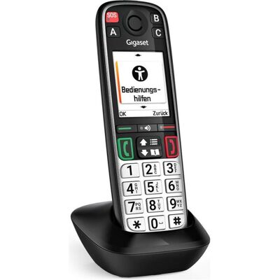 Siemens Gigaset EASY 500HX sw, Téléphone, Argent, Noir Siemens Gigaset EASY 500HX sw, Téléphone, Argent, Noir