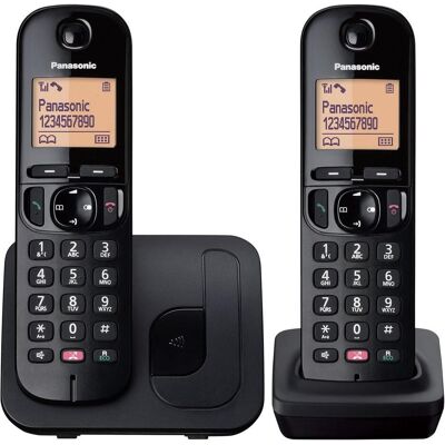 Panasonic KX-TGC253NLB Huistelefoon, Téléphone, Noir Panasonic KX-TGC253NLB Huistelefoon, Téléphone, Noir