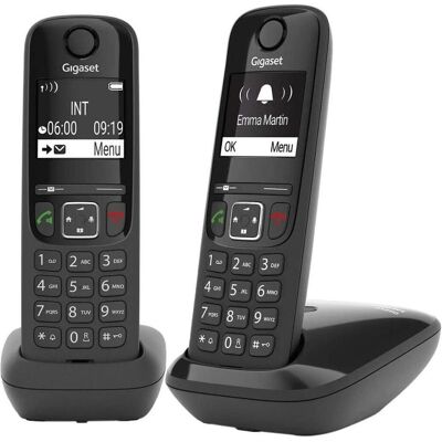 Gigaset SIEMENS WIRELESS PHONE AS690 DUO BLACK (L36852-H2816-D201), Téléphone, Noir Gigaset SIEMENS WIRELESS PHONE AS690 DUO BLACK (L36852-H2816-D201), Téléphone, Noir