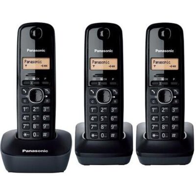 Panasonic KX-TG1613 DECT-telefoon Nummerherkenning Zwart (Téléphone DECT avec identification du numéro), Téléphone, Noir Panasonic KX-TG1613 DECT-telefoon Nummerherkenning Zwart (Téléphone DECT avec identification du numéro), Téléphone, Noir