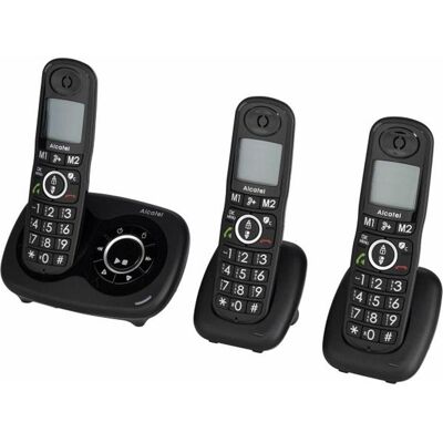 Alcatel XL595B Voice Trio FR noir, Téléphone, Noir Alcatel XL595B Voice Trio FR noir, Téléphone, Noir