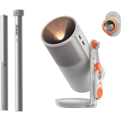 Xgimi Mogo 4 et socle PowerBase (Full HD, 450 lm, 1.2:1), Projecteur, Gris Xgimi Mogo 4 et socle PowerBase (Full HD, 450 lm, 1.2:1), Projecteur, Gris