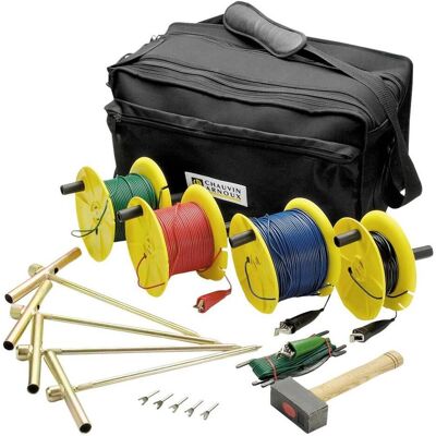 Chauvin Arnoux Kit d'accessoires pour la mesure de la terre, 100 m, Métrologie, Multicolore Chauvin Arnoux Kit d'accessoires pour la mesure de la terre, 100 m, Métrologie, Multicolore