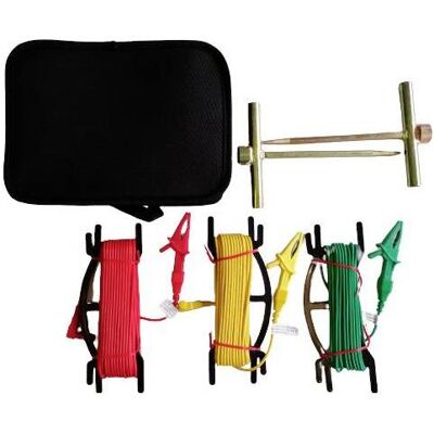 Chauvin Arnoux Jeu de piquets de terre Jeu d'accessoires pour les mesures de terre, Métrologie, Multicolore Chauvin Arnoux Jeu de piquets de terre Jeu d'accessoires pour les mesures de terre, Métrologie, Multicolore