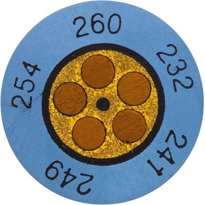 Indicateurs de température auto-adhésifs Testo Mini - Bleu - +171°C à +193°C - Thermomètre Indicateurs de température auto-adhésifs Testo Mini - Bleu - +171°C à +193°C - Thermomètre