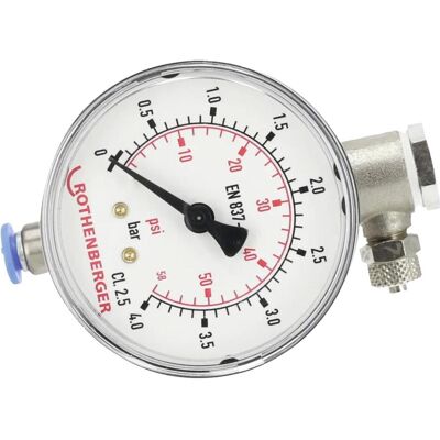 Rothenberger Manomètre de rechange pour la pompe d'extraction de gaz GW 150/4, Métrologie Rothenberger Manomètre de rechange pour la pompe d'extraction de gaz GW 150/4, Métrologie