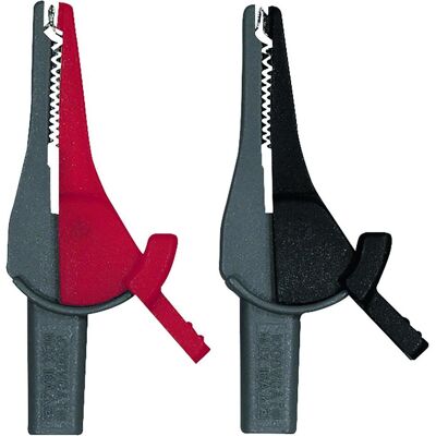 Cimco CIM 111480 Pince crocodile, ouverture d'environ 21mm, set de 2 pièces gris/rouge et gris/noir, Métrologie, Gris Cimco CIM 111480 Pince crocodile, ouverture d'environ 21mm, set de 2 pièces gris/rouge et gris/noir, Métrologie, Gris