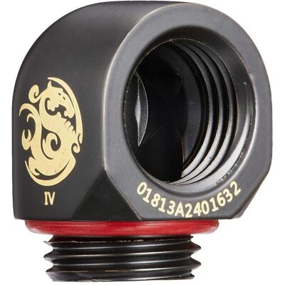 Raccord à 90° Bitspower G1/4" noir - Adaptateur Raccord à 90° Bitspower G1/4" noir - Adaptateur