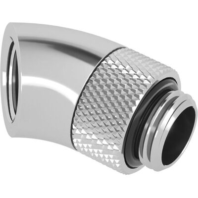 Barrow Adaptateur 45 degrés G1/4 pouce mâle à G1/4 pouce femelle - pivotant, argenté, Raccord, Argent Barrow Adaptateur 45 degrés G1/4 pouce mâle à G1/4 pouce femelle - pivotant, argenté, Raccord, Argent