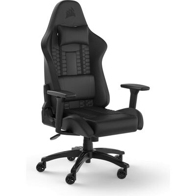 Corsair TC100 RELAXED - Cuirasse (Noir), Chaise gaming, Noir Corsair TC100 RELAXED - Cuirasse (Noir), Chaise gaming, Noir
