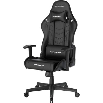 DXRacer Prince Gaming Chair Regular L, PVC, schwarz schwarz, Chaise gaming, Noir DXRacer Prince Gaming Chair Regular L, PVC, schwarz schwarz, Chaise gaming, Noir