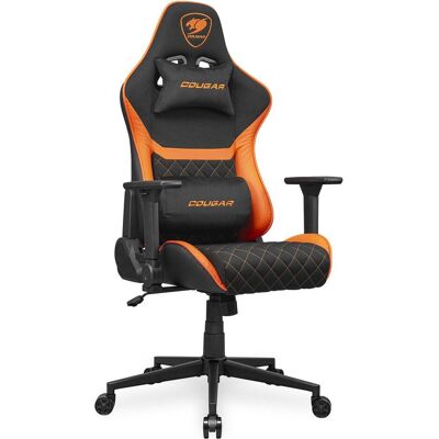 Cougar Chaise de jeu Armor One V2 F, PVC/tissu,noir/orange, Chaise gaming, Noir, Orange Cougar Chaise de jeu Armor One V2 F, PVC/tissu,noir/orange, Chaise gaming, Noir, Orange