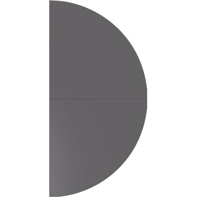 Hammerbacher, Meuble de bureau : accessoires, Table d'extension 2x quart de cercle/STF carré Graphite/S Hammerbacher, Meuble de bureau : accessoires, Table d'extension 2x quart de cercle/STF carré Graphite/S