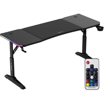 Huzaro Biurko gamingowe Hero 4.6 RGB Black, Bureau gaming, Noir Huzaro Biurko gamingowe Hero 4.6 RGB Black, Bureau gaming, Noir