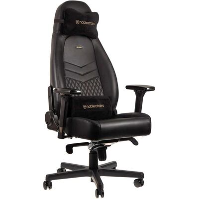 noblechairs ICON cuir véritable, Chaise gaming, Noir noblechairs ICON cuir véritable, Chaise gaming, Noir